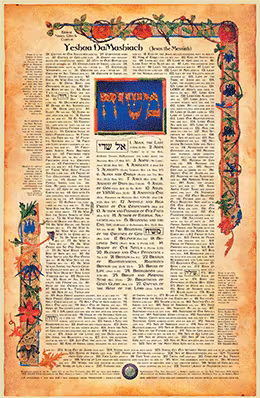 Biblical Names, Titles, and Types of Yeshua HaMashiach (Jesus the Messiah) Poster (24"x36")