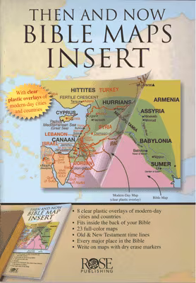 Then and Now Bible Map Insert
